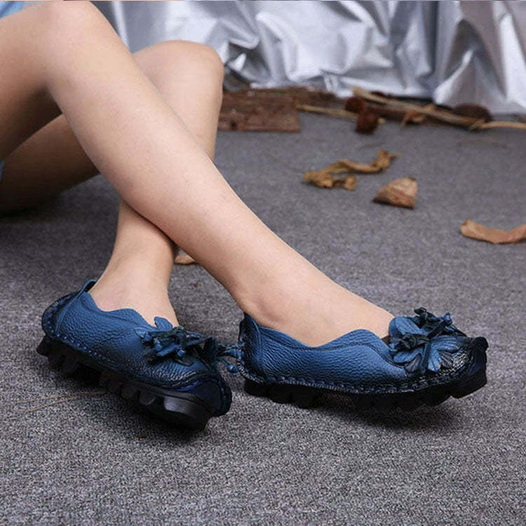 Handmade Flower Loafers - My Beach Shoes