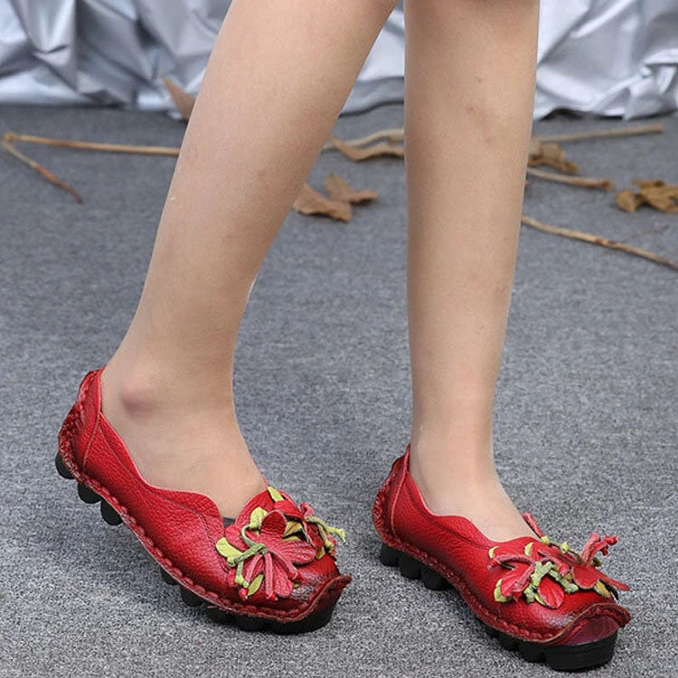 Handmade Flower Loafers - My Beach Shoes