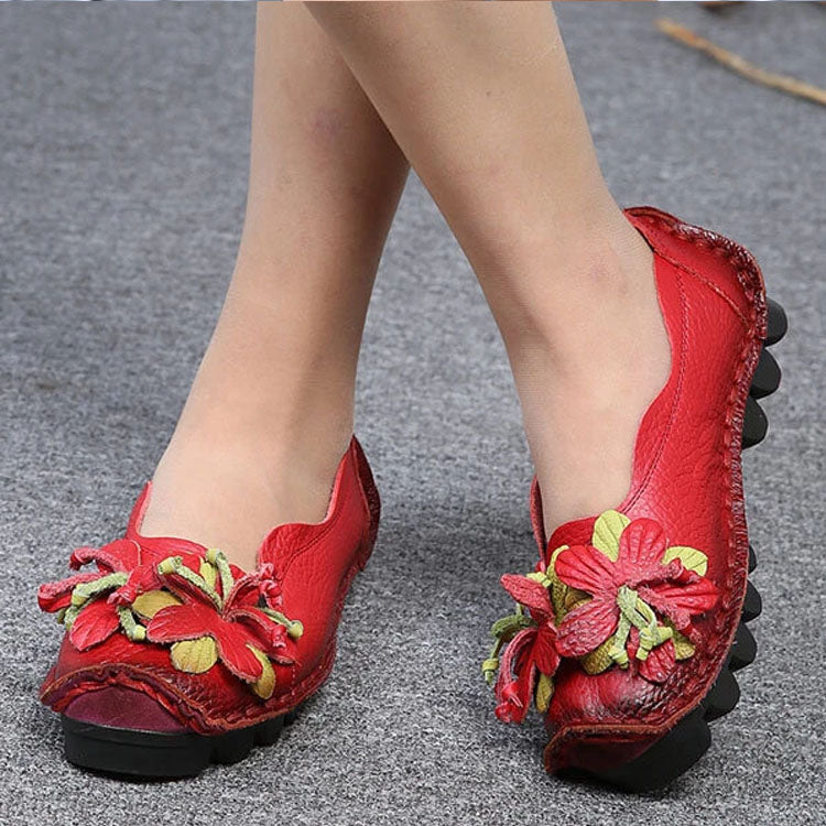 Handmade Flower Loafers - My Beach Shoes