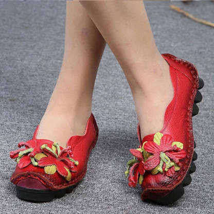Handmade Flower Loafers - My Beach Shoes