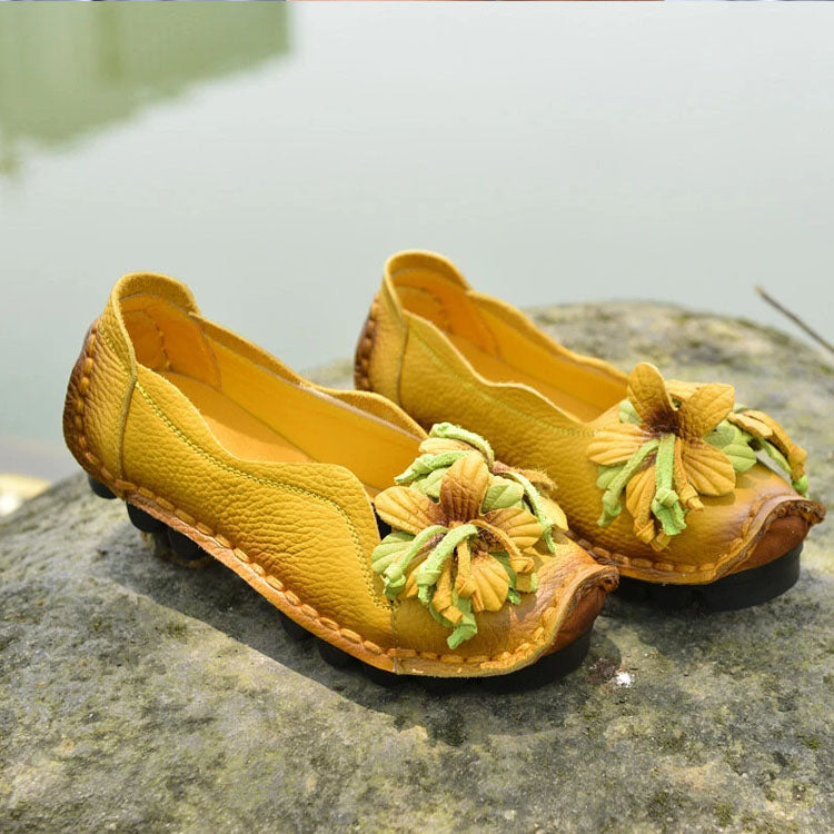 Handmade Flower Loafers - My Beach Shoes