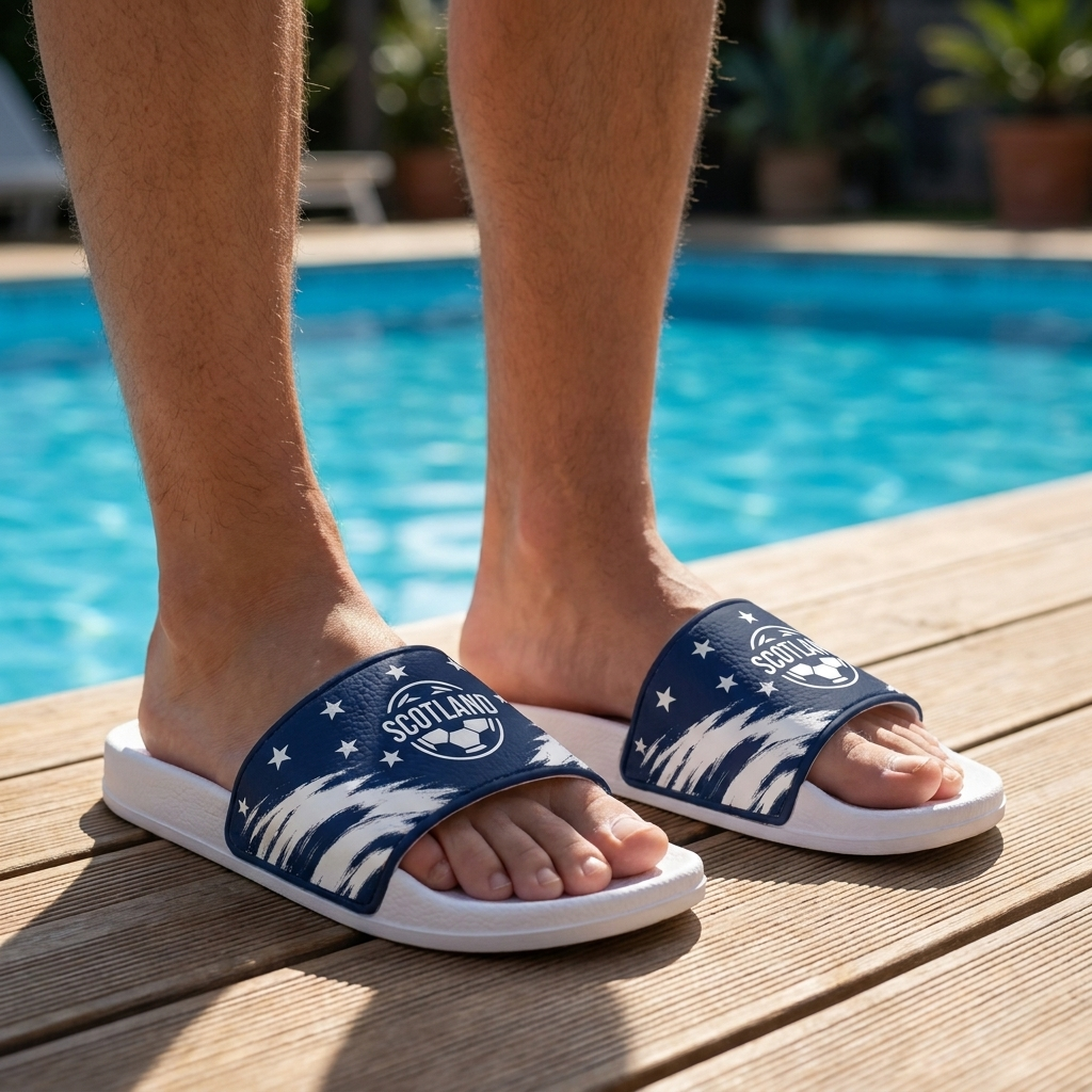 World Cup 2026 Scotland Football Fan Printed Slippers