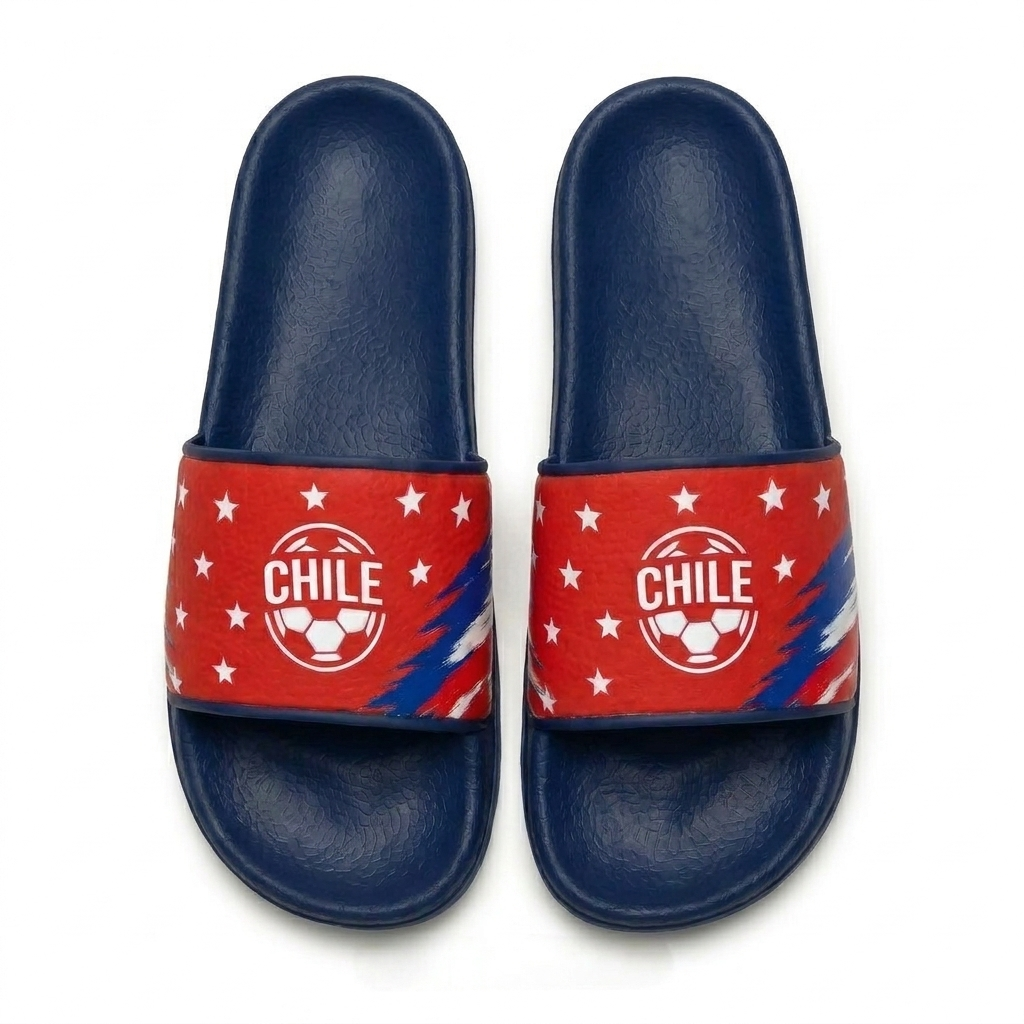 World Cup 2026 Chile Football Fan Printed Slippers