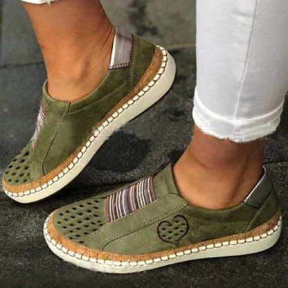 Breathable Hollow Slip-On Loafers - My Beach Shoes