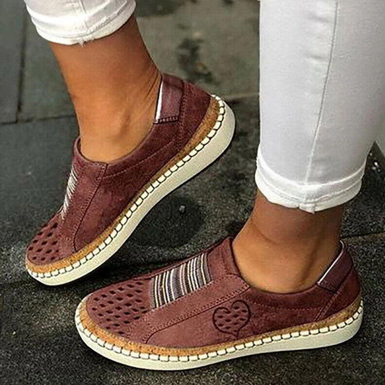 Breathable Hollow Slip-On Loafers - My Beach Shoes