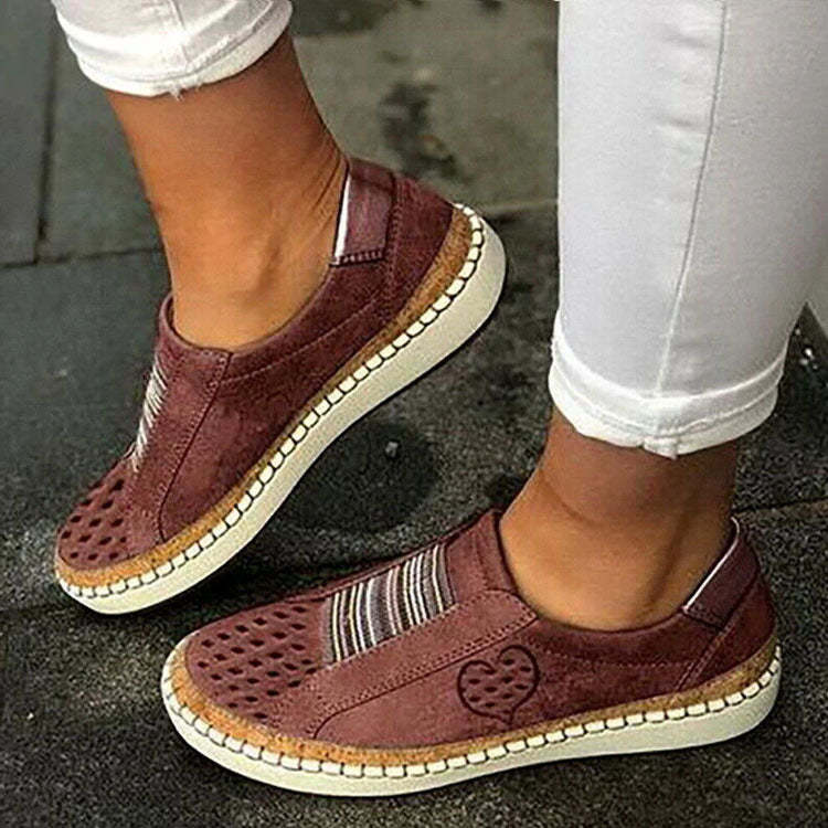Breathable Hollow Slip-On Loafers - My Beach Shoes