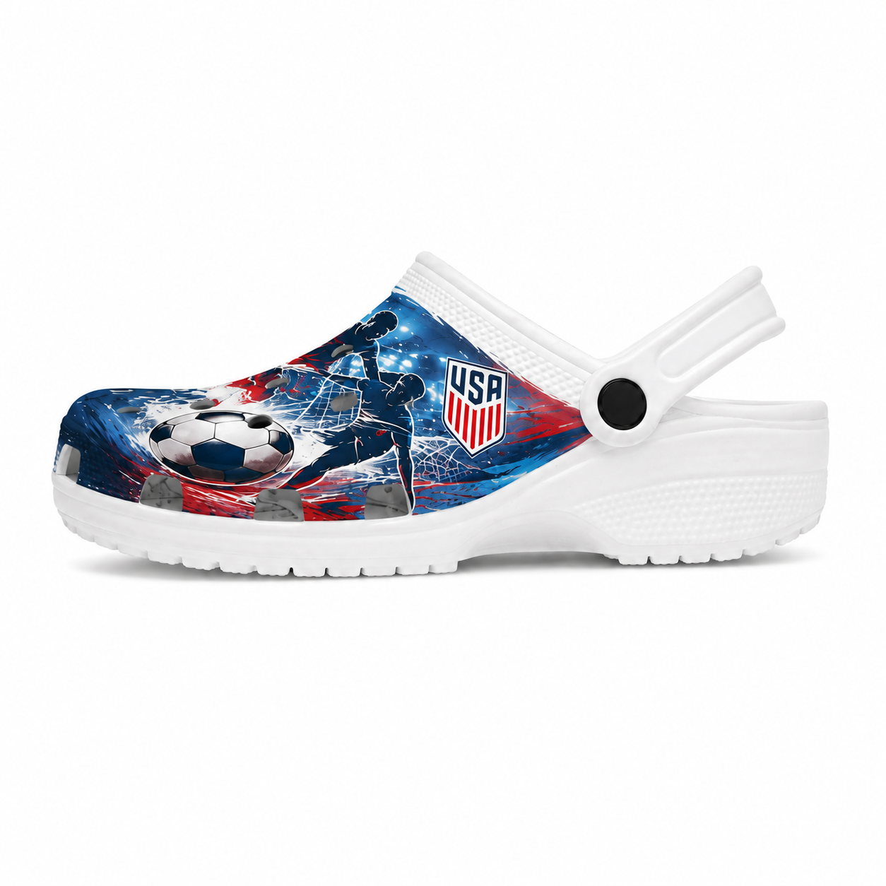 World Cup 2026 United States Football Fan Printed Clogs