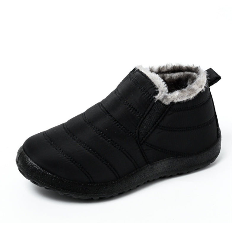 Casual Winter Waterproof Flat Snow Ankle Boots - My Beach Shoes