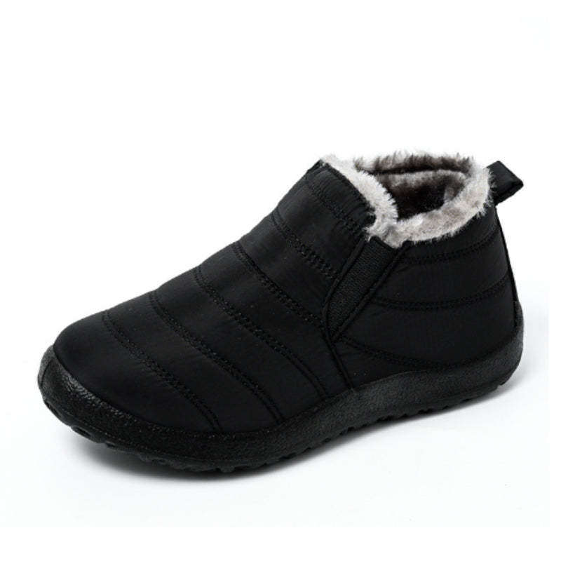 Casual Winter Waterproof Flat Snow Ankle Boots - My Beach Shoes