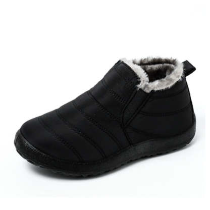 Casual Winter Waterproof Flat Snow Ankle Boots - My Beach Shoes