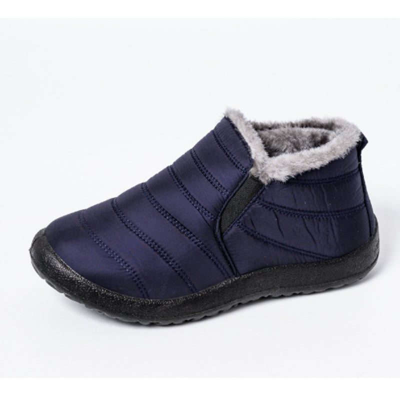 Casual Winter Waterproof Flat Snow Ankle Boots - My Beach Shoes