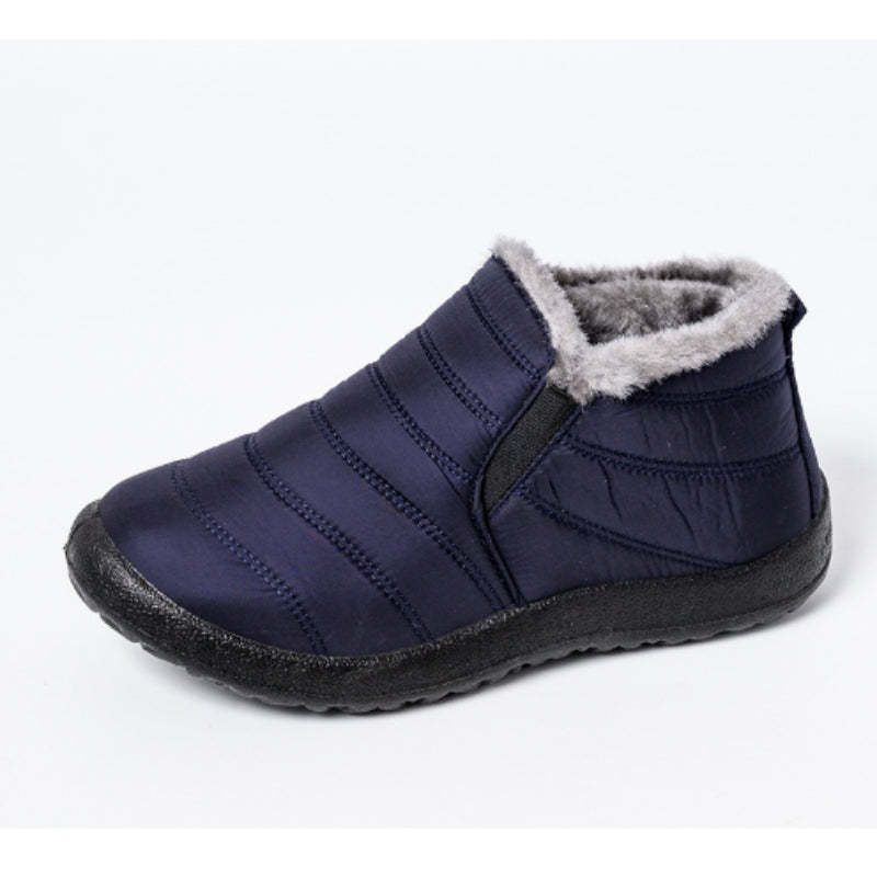 Casual Winter Waterproof Flat Snow Ankle Boots-My Beach Shoes