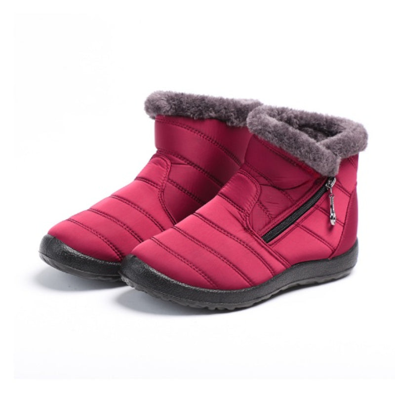 Waterproof Winter Plush Ankle Snow Boots-My Beach ShoesWaterproof Winter Plush Ankle Snow Boots - Image 3