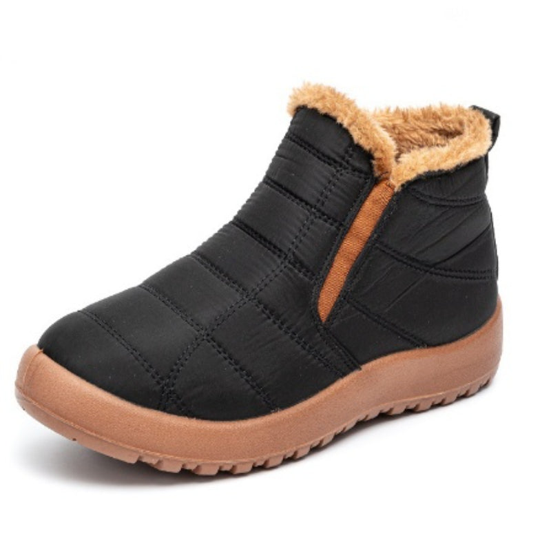 Casual Lightweight Waterproof Fur Snow Ankle Boots - My Beach Shoes