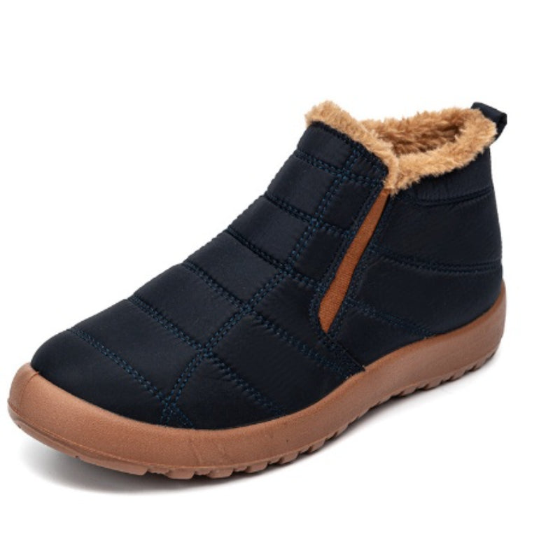 Casual Lightweight Waterproof Fur Snow Ankle Boots-My Beach Shoes
