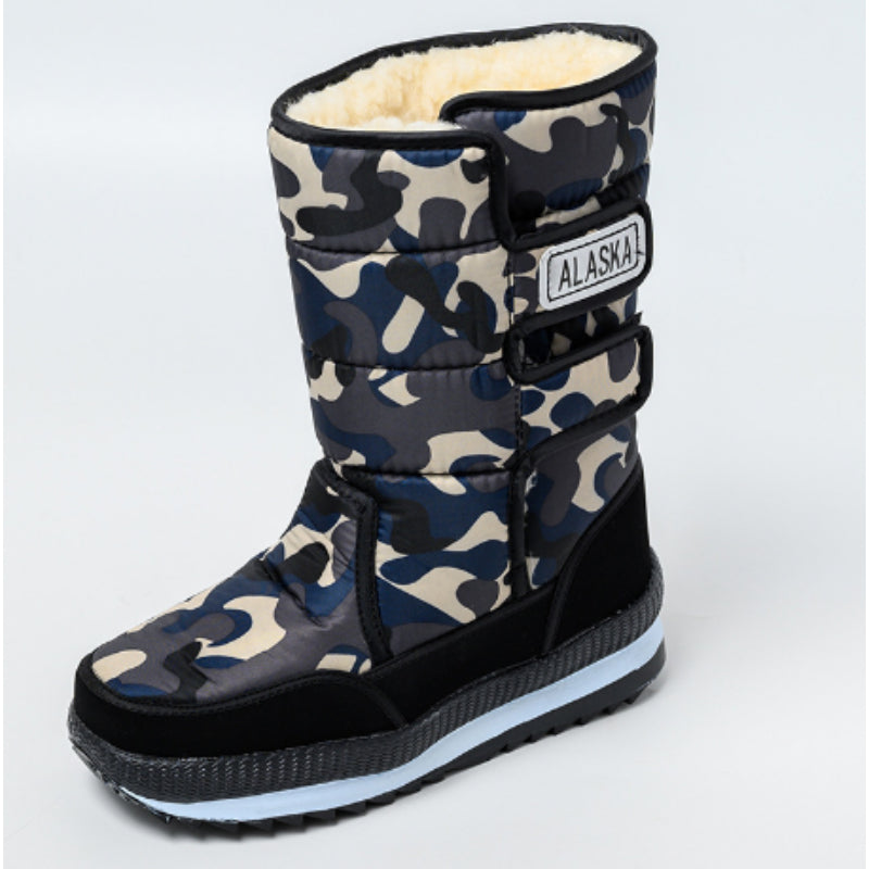 Winter Lightweight Padded Fur Waterproof Platform Boots - My Beach Shoes