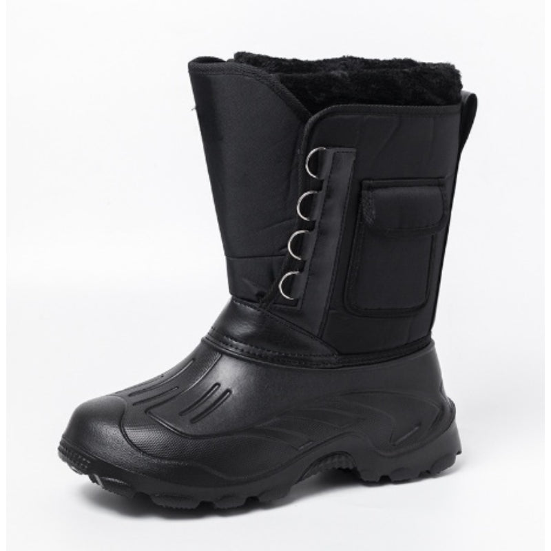 Non-Slip Platform Short Plush Snow Boots - My Beach Shoes