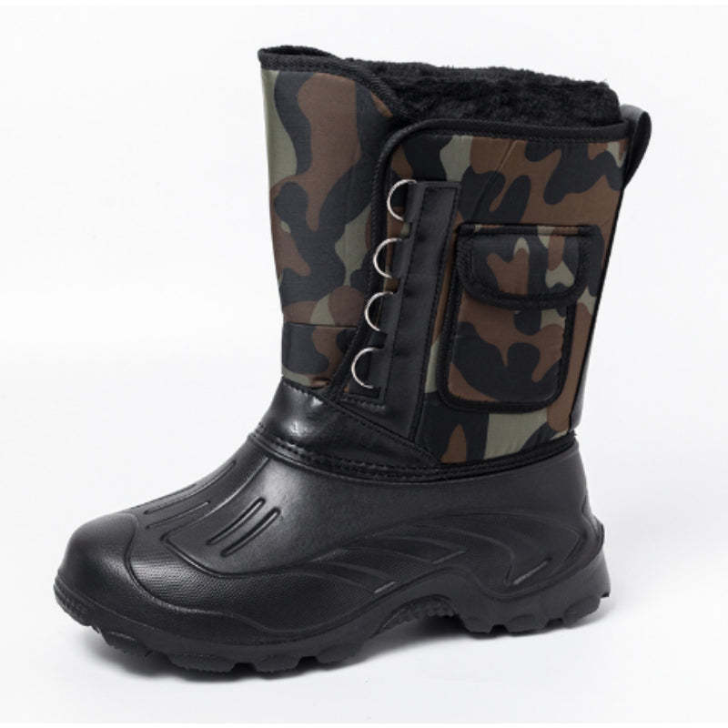 Non-Slip Platform Short Plush Snow Boots-My Beach Shoes