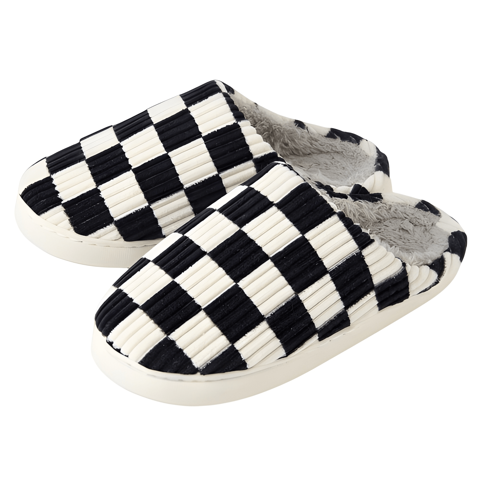 Fuzzy Memory Foam House Slippers with Plush Lining for WomenFuzzy Memory Foam House Slippers With Plush Lining - Image 4