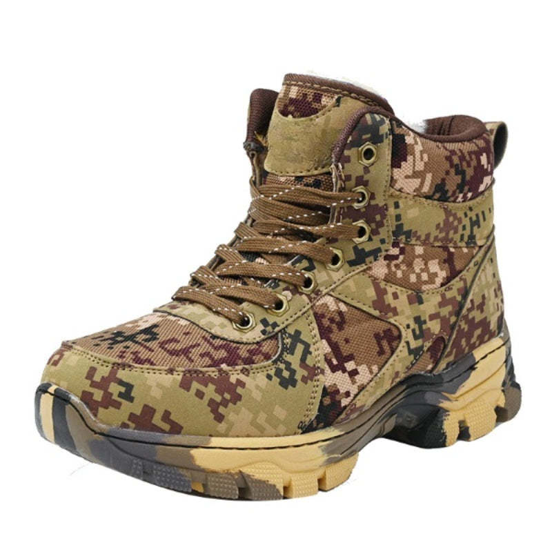 Men Winter Velvet Thick Wool Like Snow Boots-My Beach Shoes