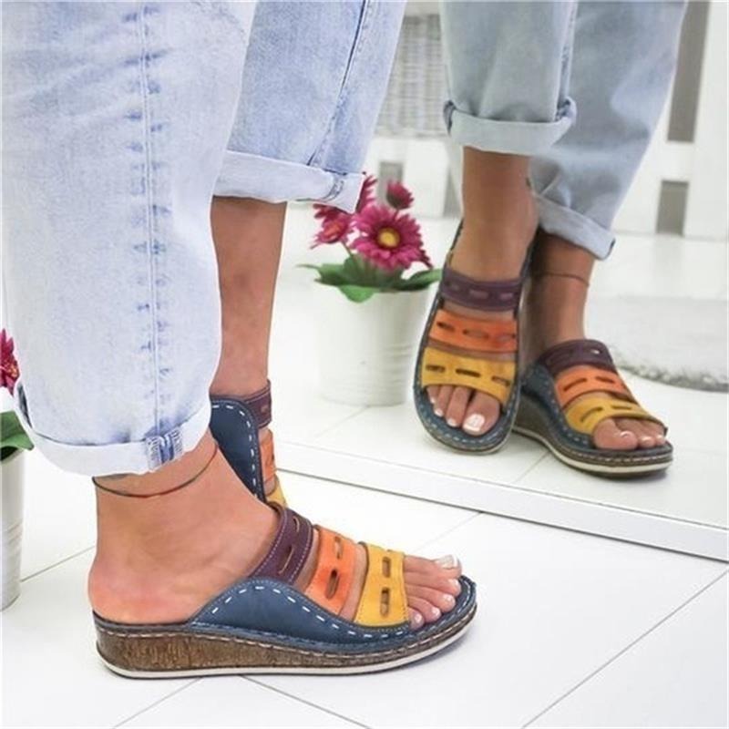 Women's Retro Summer Sandal-My Beach Shoes