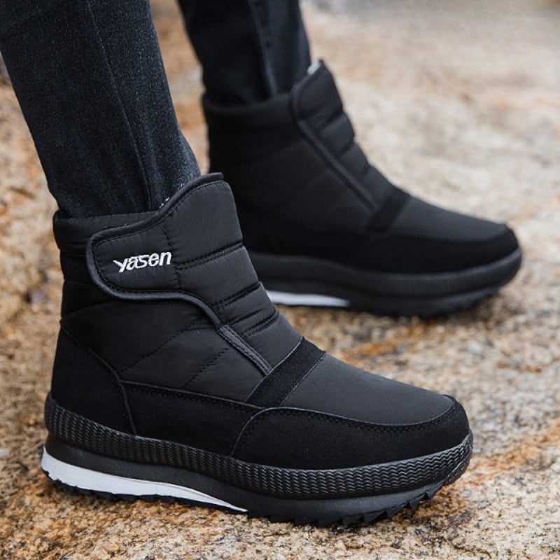 Men's Winter High Top Ankle Rubber Snow Boot-My Beach Shoes