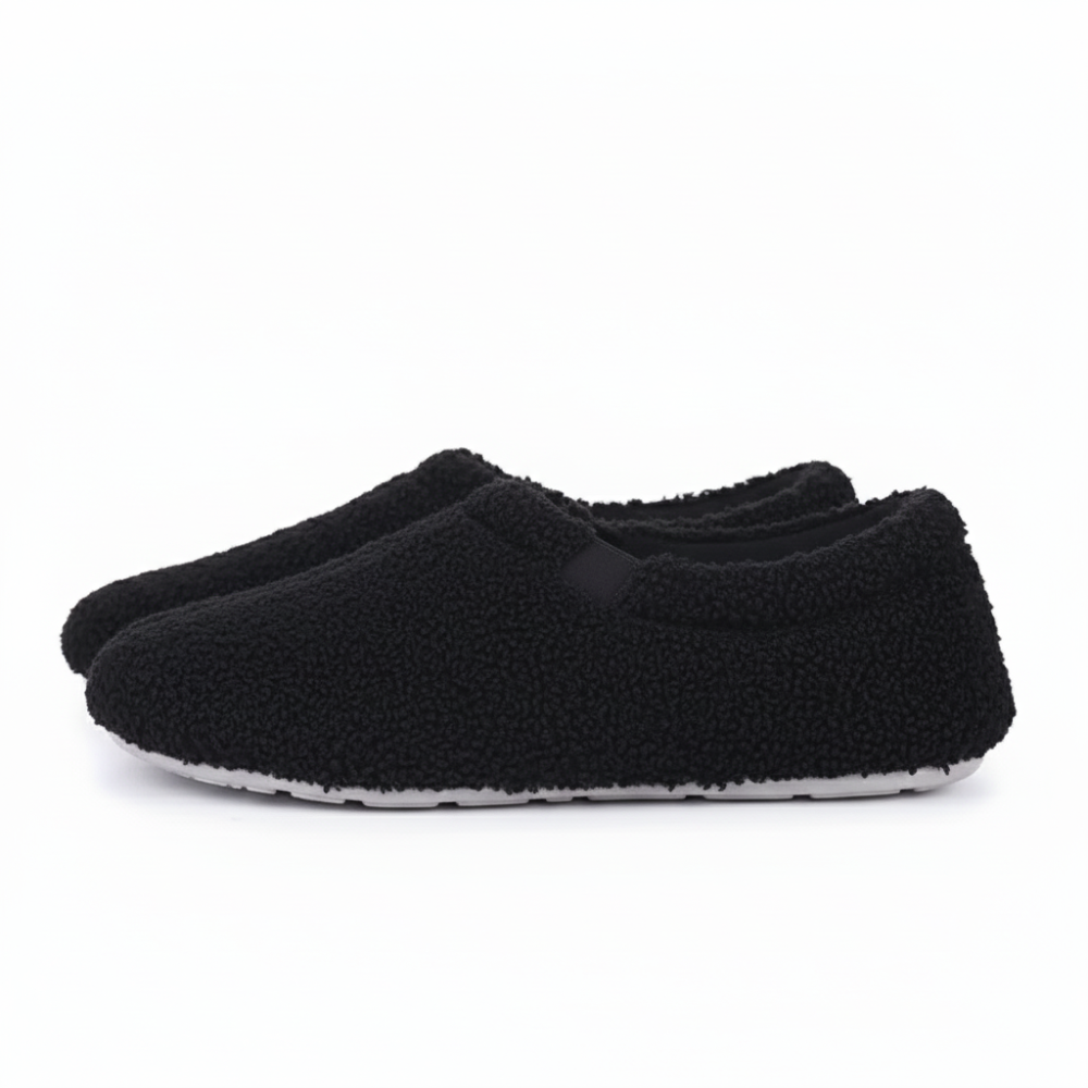 Women Memory Foam Loafer Slippers With Fuzzy Curly Fur And Cozy Fleece Lining