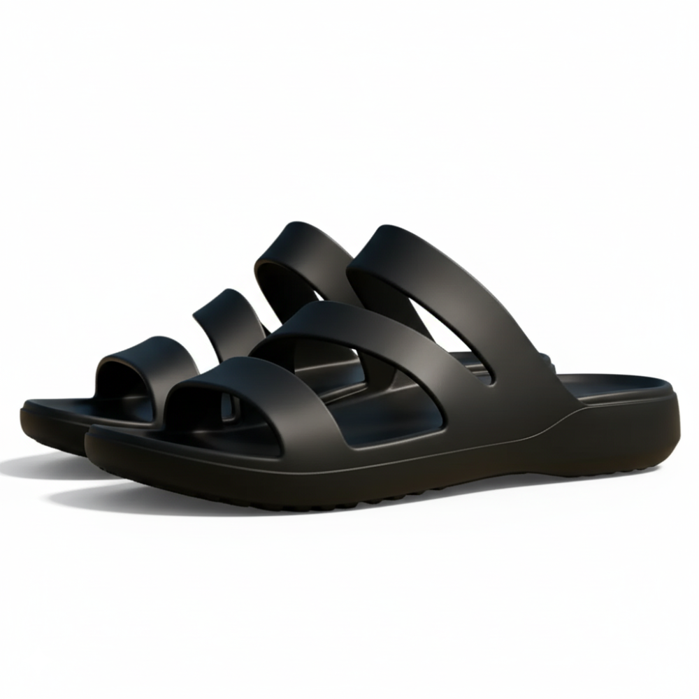 Lightweight Waterproof Strappy Slide Sandals