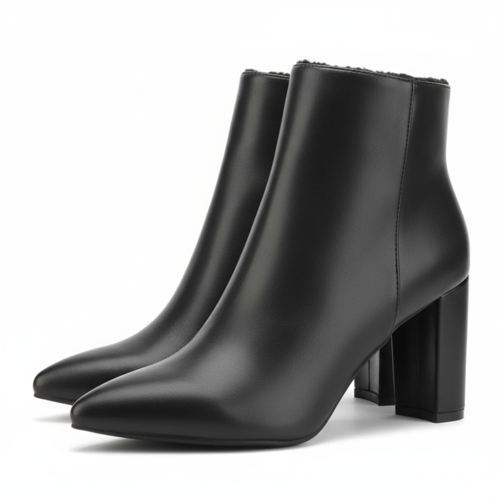 Classic Chunky Pointed Boots