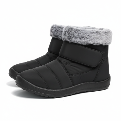 Retro Plush Ankle Boots