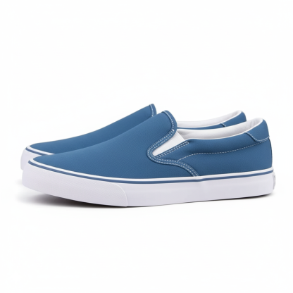Slip On Canvas Sneakers With Structured Footbed