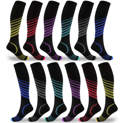 Compression Socks for Men & Women (6 Pack) - My Beach Shoes