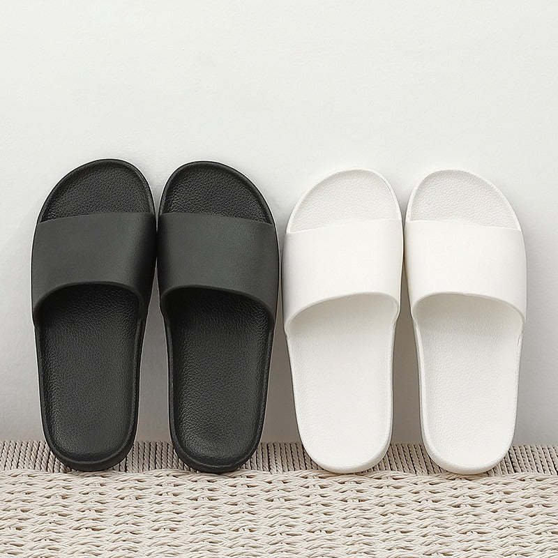 The Solid Colored Cushion Slides - My Beach Shoes