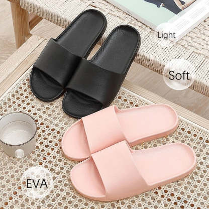 The Solid Colored Cushion Slides - My Beach Shoes