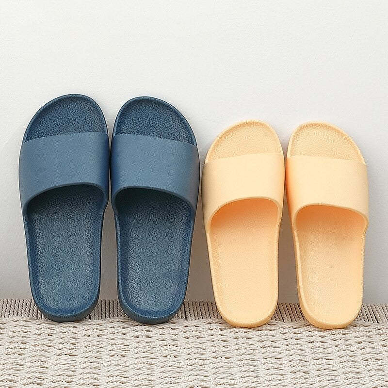The Solid Colored Cushion Slides - My Beach Shoes