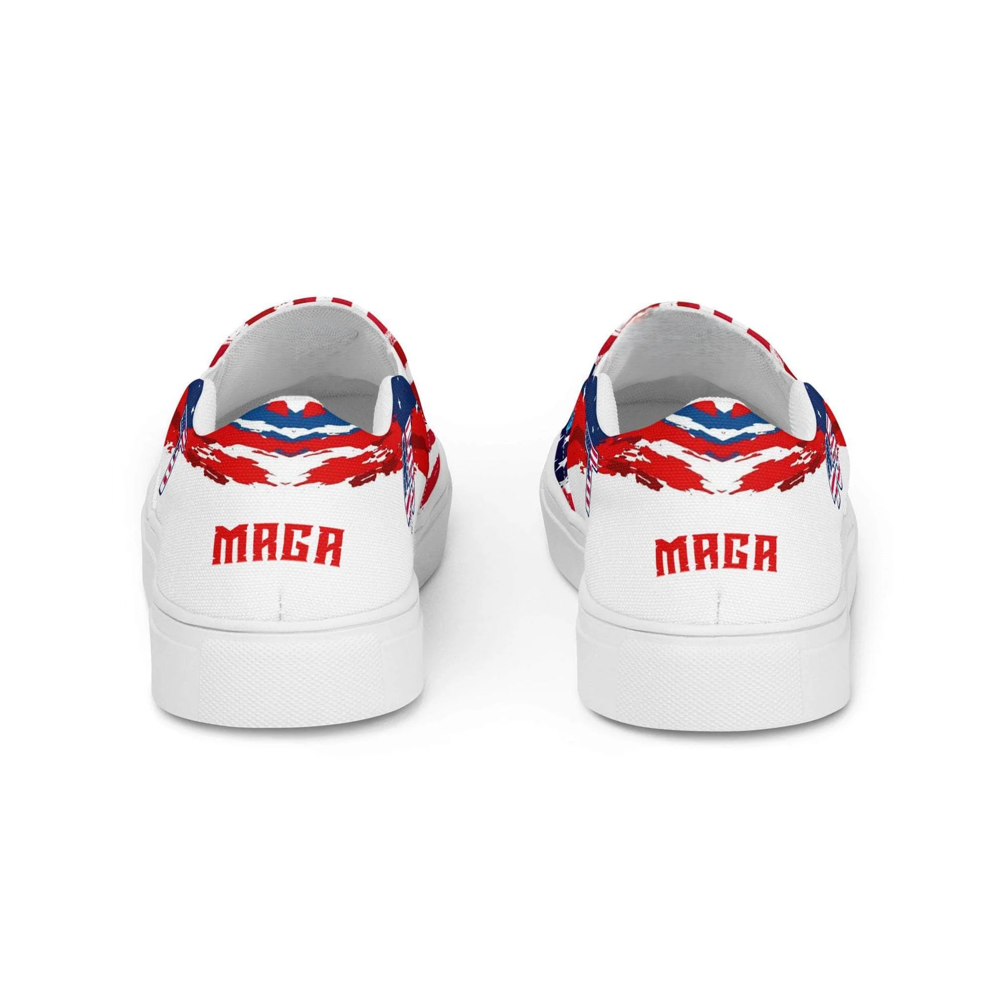 Patriotic Canvas Slip On Shoes For WomenPatriotic Themed Canvas Slip On Shoes For Women - Image 5