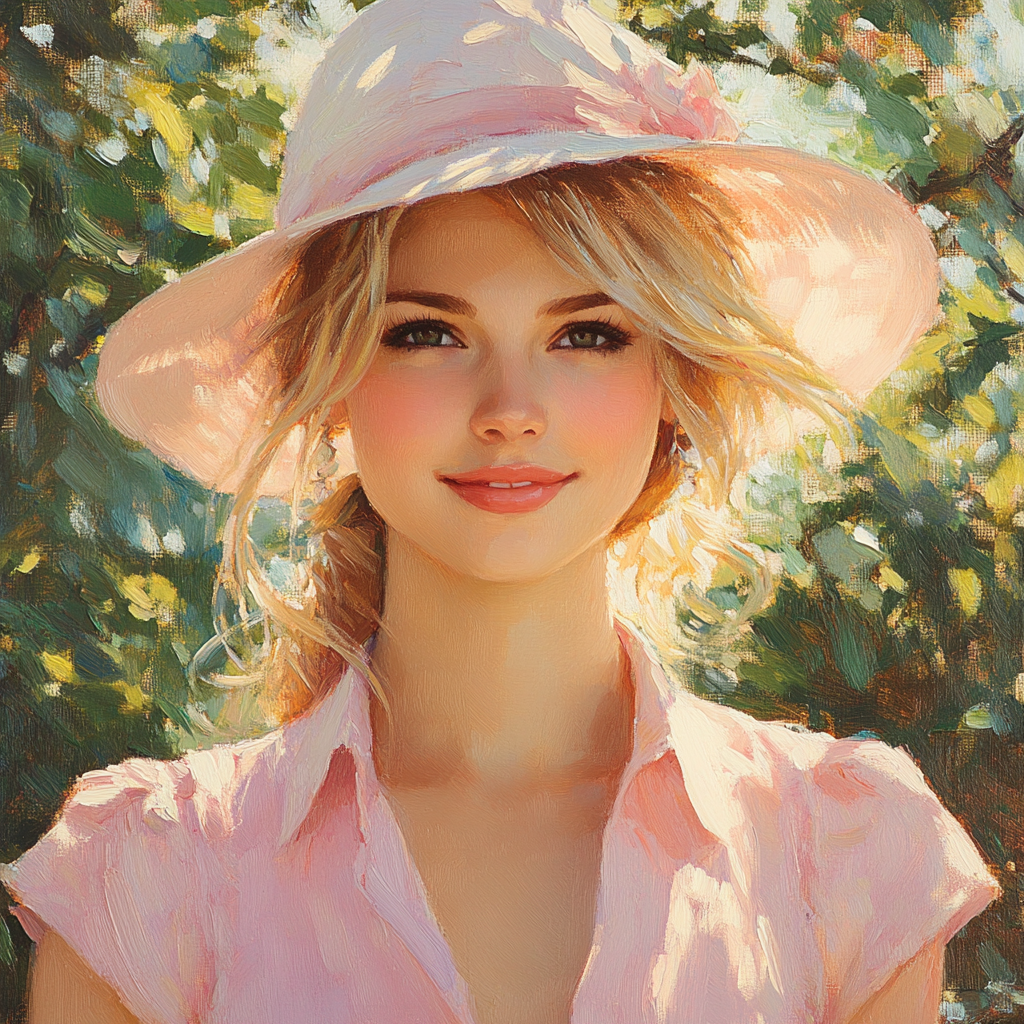 John Singer Sargent Inspired Garden Portrait Paint by numbers art