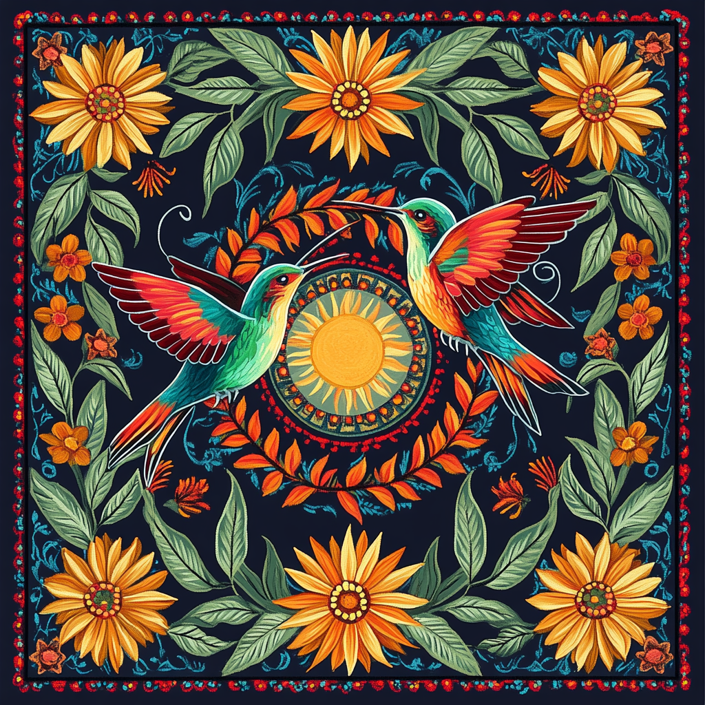 Frida Kahlo Inspired Surreal Animal Totems Paint by numbers art