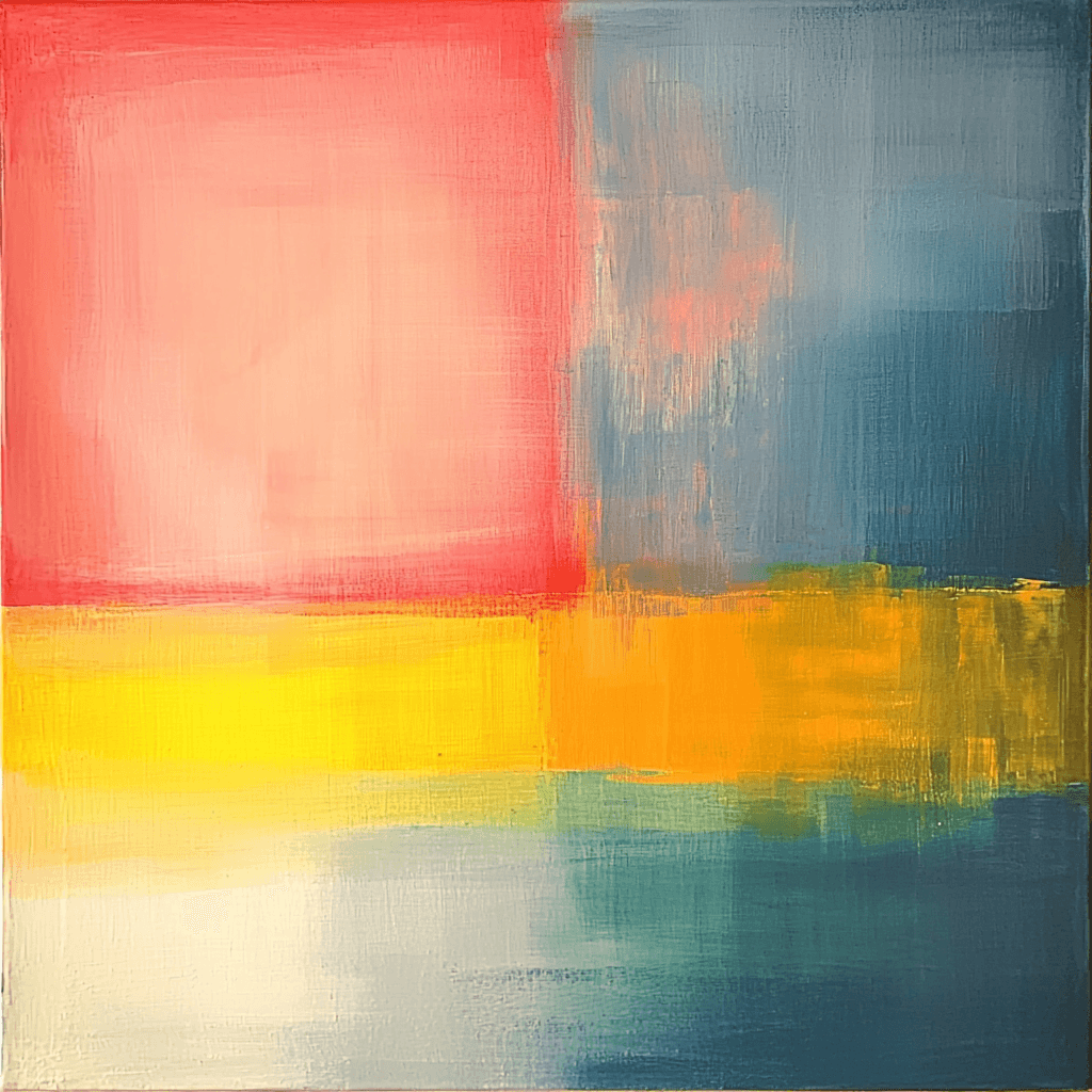 Rothko Inspired Luminous Abstract Shapes Numbered Painting Kits