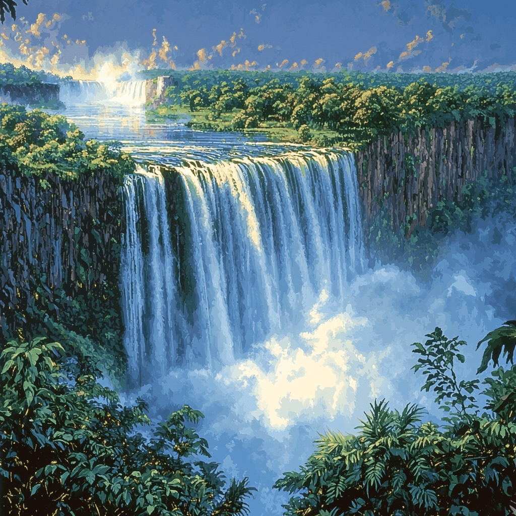 Victoria Falls, Zimbabwe Numbered Painting Kits