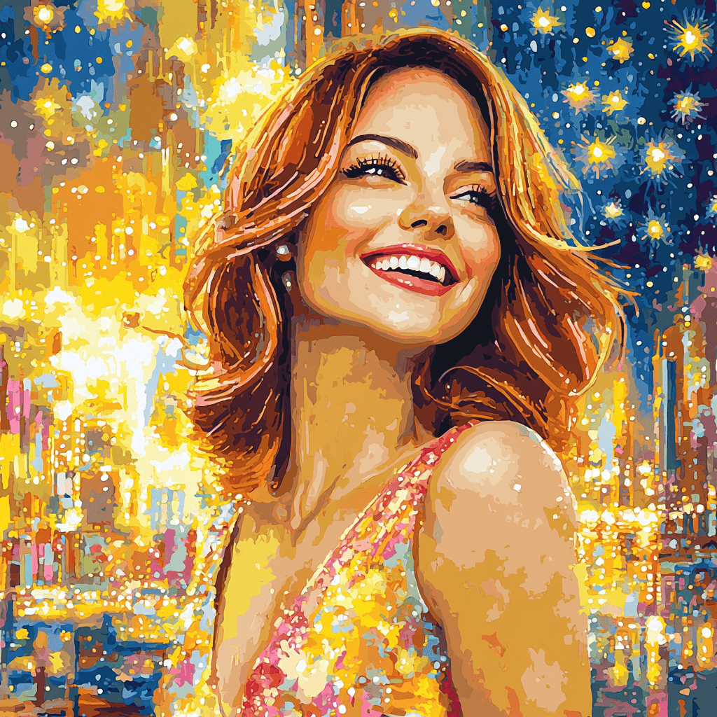 Emma Stone: Dancing Through La La Land Dreams Paint By Number