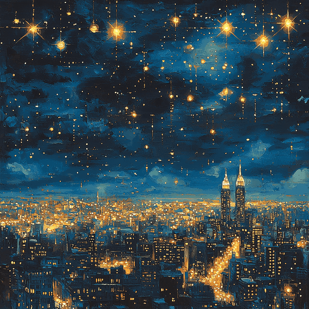 Magritte Inspired Ethereal Skylines DIY Paint By Numbers
