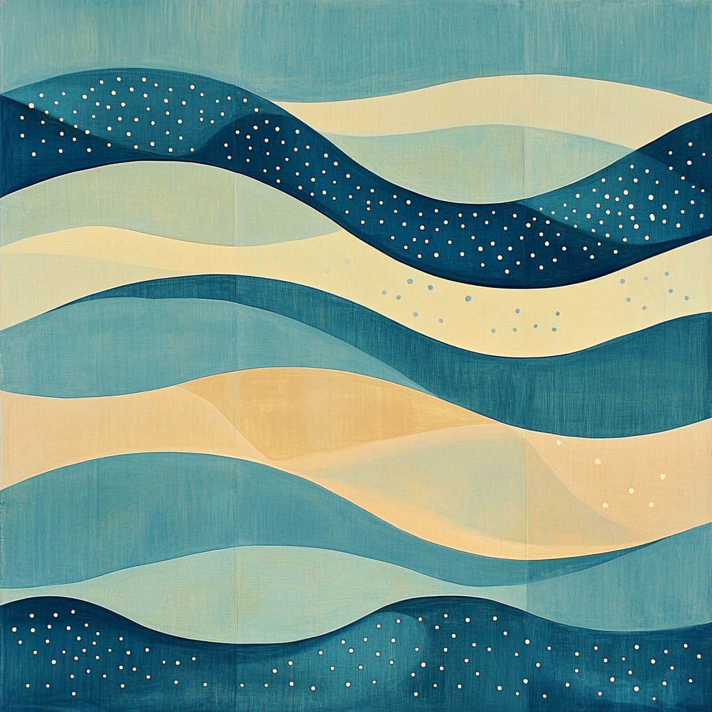 Paul Klee Inspired Tidal Geometry Paint by numbers kits