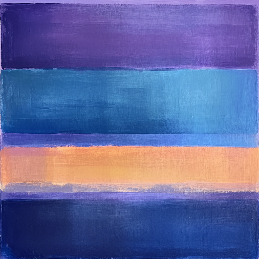 Mark Rothko Inspired Hues Of Tranquil Dawn Paint By Numbers