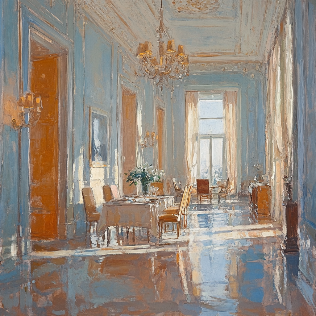 Raphael Inspired Classical Interior DIY paint by numbers