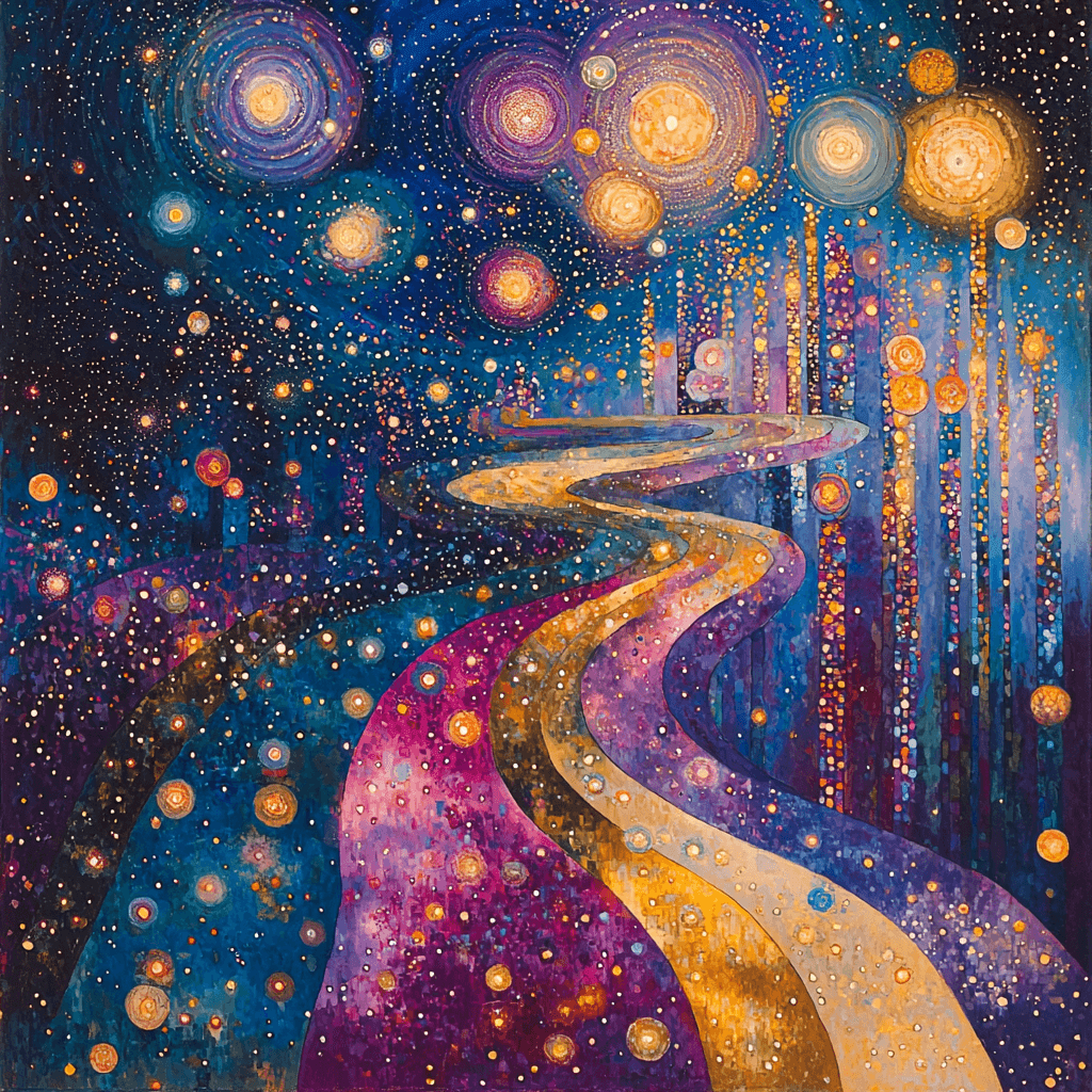 Hilma Af Klint Inspired Galaxy Wanderlust Painting Number Kit