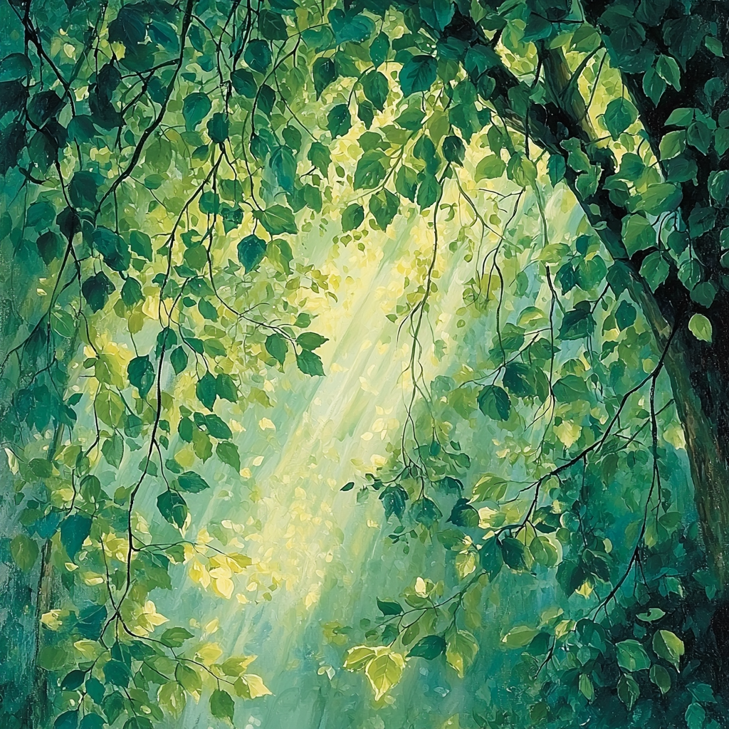 Leonardo Da Vinci Inspired Lush Canopy Exploration Paint By Number