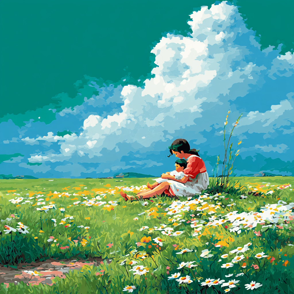 Morning Lullaby In The Meadow Painting Number Kit