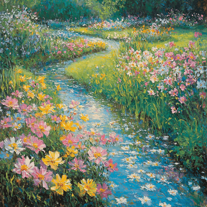 Monet Inspired Serenity Garden Paint By Numbers Kits