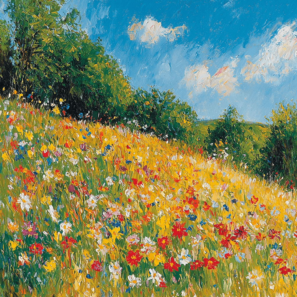 Pierre-Auguste Renoir Inspired Breezy Day In The Meadow Paint By Numbers Art